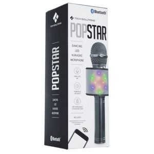 NIB Tech Solutions Popstar Bluetooth Dancing LED Karaoke Wireless Microphone